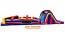 Combo 20: 18ft Dual Lane Slide & 44ft Obstacle Course