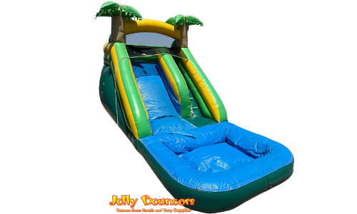 18 FT Single Lane Tropical Slide (WET ONLY/NON AIRBED) #TP107 18 FT Single Lane Tropical Slide (WET ONLY/NON AIRBED) #TP107
