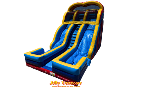 22 Ft Dual Lane Wave Slide (DRY ONLY) #BC038 22 Ft Dual Lane Wave Slide (DRY ONLY) #BC038