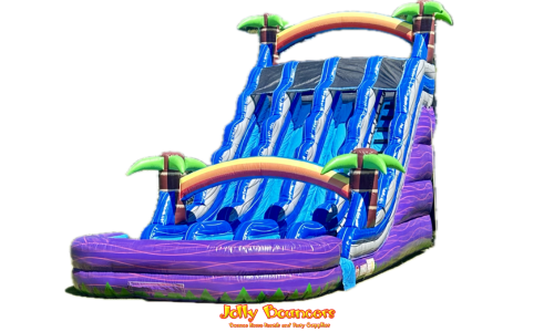 20FT 3 Lane Tropical Crush Slide (WET/DRY) #BD109 20FT 3 Lane Tropical Crush Slide (WET/DRY) #BD109