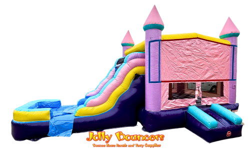4 in 1 Jumbo Pink Castle (WET/DRY) #BD117  4 in 1 Jumbo Pink Castle (WET/DRY) #BD117