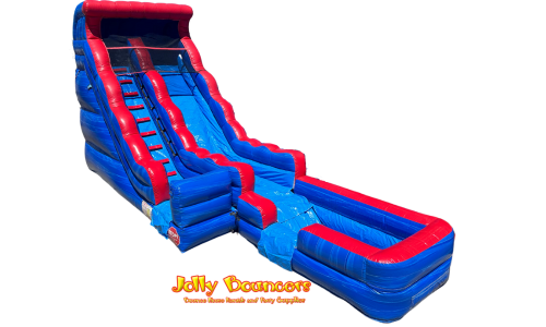 18 FT Blue Waterfall Slide- (WET OR DRY) - $50 EXTRA FOR WET #TB306 18 FT Blue Waterfall Slide- (WET OR DRY) - $50 EXTRA FOR WET #TB306