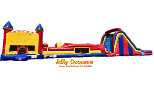 Combo 22: 13x13, 37ft Obstacle Course &18ft Dual Lane Slide