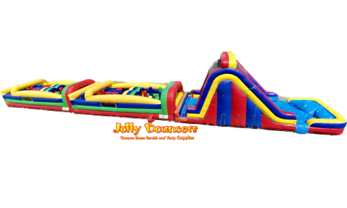 Combo 25: 37ft Obstacle, 37ft Obstacle, 18ft Dual Lane Slide