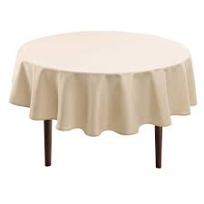Round Tablecloth - Beige Round Tablecloth - Beige