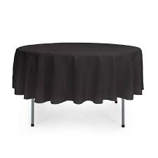 Round Tablecloth - Black Round Tablecloth - Black