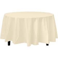 Round Tablecloth - Ivory Round Tablecloth - Ivory