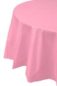 Round Tablecloth - Pink Round Tablecloth - Pink