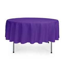 Round Tablecloth - Purple Round Tablecloth - Purple