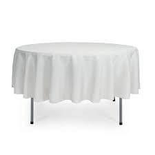 Round Tablecloth - White Round Tablecloth - White